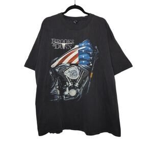 Vintage Garth Brooks Asphalt Cowboys Double Sided AOP Country Music Distressed